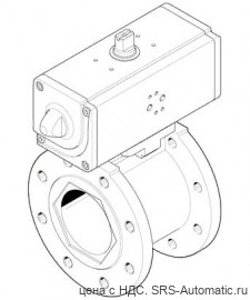 Кран шаровой VZBC-80-FF-16-22-F07-V4V4T-PP180-R-90-C - Кран шаровой VZBC-80-FF-16-22-F07-V4V4T-PP180-R-90-C