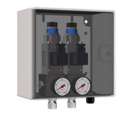 5N.PFL.C - Реле давления (230VAC/50Hz, 40-400Бар),  манометрами, под трубку 8мм, исполнение - в шкафу - 5N.PFL.C - Реле давления (230VAC/50Hz, 40-400Бар),  манометрами, под трубку 8мм, исполнение - в шкафу