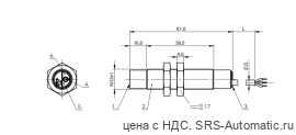 Емкостной датчик уровня Balluff BCS M12B4G1-PSC80H-EP02 - Емкостной датчик уровня Balluff BCS M12B4G1-PSC80H-EP02