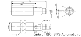 Оптический датчик Balluff BOS 18M-NA-LR20-S4 - Оптический датчик Balluff BOS 18M-NA-LR20-S4