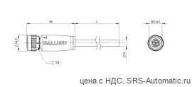 Разъем с кабелем Balluff BCC M41C-0000-1A-049-VX8C25-050 - Разъем с кабелем Balluff BCC M41C-0000-1A-049-VX8C25-050