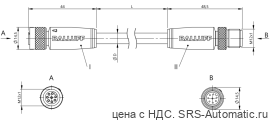 Соединительный кабель Balluff BCC M418-M418-3A-351-PS0825-020 - Соединительный кабель Balluff BCC M418-M418-3A-351-PS0825-020