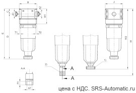 Aventics Фильтр сверхтонкой очистки, Cерия NL1-FLC – 0821303716 - Aventics Фильтр сверхтонкой очистки, Cерия NL1-FLC – 0821303716