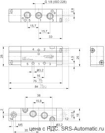 Aventics 5/2-пневмораспределитель, Cерия WV02 – 0820238002 - Aventics 5/2-пневмораспределитель, Cерия WV02 – 0820238002