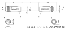 Соединительный кабель Balluff BCC M415-M414-3A-305-PS0434-500 - Соединительный кабель Balluff BCC M415-M414-3A-305-PS0434-500