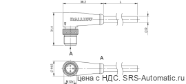 Разъем с кабелем Balluff BCC M423-0000-2A-036-VS8334-050 - Разъем с кабелем Balluff BCC M423-0000-2A-036-VS8334-050