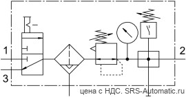 Festo LFRS-1/4-D-MIDI-KF-A Блок подготовки воздуха - Festo LFRS-1/4-D-MIDI-KF-A Блок подготовки воздуха