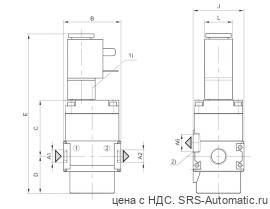 Aventics 3/2 -пневмораспределитель, с электрическим управлением, Cерия NL1-SOV – 0821300776 - Aventics 3/2 -пневмораспределитель, с электрическим управлением, Cерия NL1-SOV – 0821300776