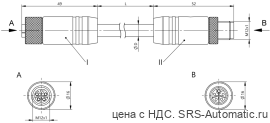 Соединительный кабель Balluff BCC M415-M415-3L-386-PX85A5-006 - Соединительный кабель Balluff BCC M415-M415-3L-386-PX85A5-006