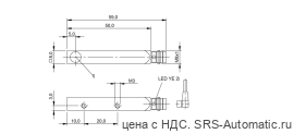 Оптический датчик Balluff BOS Q08M-NS-LE20-S49 - Оптический датчик Balluff BOS Q08M-NS-LE20-S49