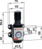 Norgren R92G-NNK-RMG Druckregler Druckluft Betriebsdruck (max.) 12 bar - Norgren R92G-NNK-RMG Druckregler Druckluft Betriebsdruck (max.) 12 bar