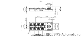 Распределительная коробка Balluff BPI 8M4A50-2K-B0-SM6LT - Распределительная коробка Balluff BPI 8M4A50-2K-B0-SM6LT