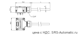 Распределительная коробка Balluff BPI T009-K-00-KPX70-150 - Распределительная коробка Balluff BPI T009-K-00-KPX70-150