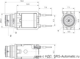 Aventics 3/2-микро-пневмораспределитель, серия PVP1 – R422103884 - Aventics 3/2-микро-пневмораспределитель, серия PVP1 – R422103884