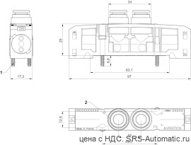 Aventics Функция 5/2-пневмораспределителя, Cерия ES05 -inch – R422103169 - Aventics Функция 5/2-пневмораспределителя, Cерия ES05 -inch – R422103169