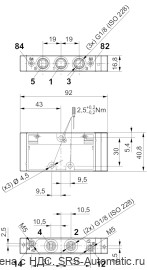 Aventics 5/3-пневмораспределитель, Cерия TC08 – 0820261003 - Aventics 5/3-пневмораспределитель, Cерия TC08 – 0820261003
