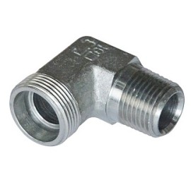 102109.1 - Фитинг угловой с конической резьбой NPT1/2"(К1/2" по ГОСТ 6111-52)-18L (М26х1,5), 315 бар - 102109.1 - Фитинг угловой с конической резьбой NPT1/2"(К1/2" по ГОСТ 6111-52)-18L (М26х1,5), 315 бар