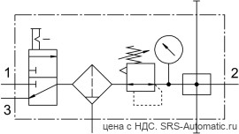 Festo LFRS-3/8-D-MIDI-KB Блок подготовки воздуха - Festo LFRS-3/8-D-MIDI-KB Блок подготовки воздуха