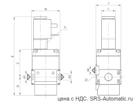 Aventics 3/2 -пневмораспределитель, с электрическим управлением, Cерия NL1-SOV – 0821300778 - Aventics 3/2 -пневмораспределитель, с электрическим управлением, Cерия NL1-SOV – 0821300778