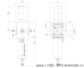 Aventics Регулирующий клапан с фильтром, Cерия AS3-FRE-…-E11 – R412007204 - Aventics Регулирующий клапан с фильтром, Cерия AS3-FRE-…-E11 – R412007204