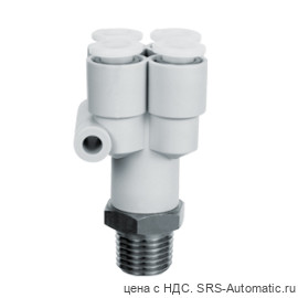 SMC KG-UD06-02S Разветвитель цанговый с резьбой - SMC KG-UD06-02S Разветвитель цанговый с резьбой