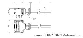 Распределительная коробка Balluff BPI T00E-K-00-KPXB0-030 - Распределительная коробка Balluff BPI T00E-K-00-KPXB0-030