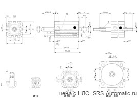 Aventics Компактный цилиндр ISO 21287, Cерия CCI – R422001656 - Aventics Компактный цилиндр ISO 21287, Cерия CCI – R422001656