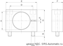 Aventics Зажимной фланец – R412010349 - Aventics Зажимной фланец – R412010349