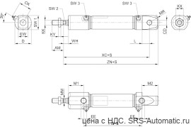 Aventics Мини-цилиндры, Cерия CSL-RD – R412020526 - Aventics Мини-цилиндры, Cерия CSL-RD – R412020526