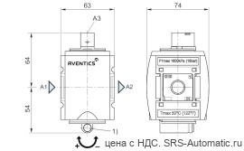 Aventics Клапан плавного пуска, с пневматическим управлением, Cерия AS3-SSV – R412007311 - Aventics Клапан плавного пуска, с пневматическим управлением, Cерия AS3-SSV – R412007311