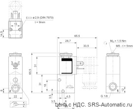 Aventics 3/2 -пневмораспределитель, Cерия DO22 – 0820019310 - Aventics 3/2 -пневмораспределитель, Cерия DO22 – 0820019310
