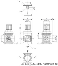 Aventics Регулирующий клапан, Cерия AS1-RGS-…-DS – R412014710 - Aventics Регулирующий клапан, Cерия AS1-RGS-…-DS – R412014710