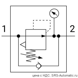 Регулятор давления прецизионный с обратным клапаном SMC ARP40K-F02-G - Регулятор давления прецизионный с обратным клапаном SMC ARP40K-F02-G