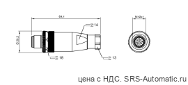 Разъем Balluff BCC M435-0000-2A-000-41X575-000 - Разъем Balluff BCC M435-0000-2A-000-41X575-000