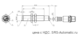 Емкостной датчик Balluff BCS M12BBI1-PSC40D-EP00,35-S04G - Емкостной датчик Balluff BCS M12BBI1-PSC40D-EP00,35-S04G