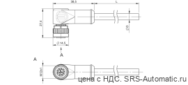 Разъем с кабелем Balluff BCC M42C-0000-1A-049-PX0C25-100 - Разъем с кабелем Balluff BCC M42C-0000-1A-049-PX0C25-100