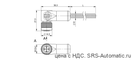 Разъем с кабелем Balluff BCC W425-0000-1A-003-MW8434-050 - Разъем с кабелем Balluff BCC W425-0000-1A-003-MW8434-050