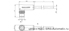 Разъем с кабелем Balluff BCC M424-0000-2D-032-PS54N2-030 - Разъем с кабелем Balluff BCC M424-0000-2D-032-PS54N2-030