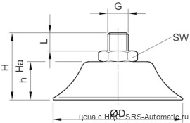 Aventics Плоский вакуумный захват, Серия FSG – 1820455074 - Aventics Плоский вакуумный захват, Серия FSG – 1820455074