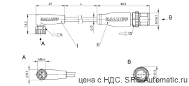 Соединительный кабель Balluff BCC M323-M413-3E-300-PX0334-075 - Соединительный кабель Balluff BCC M323-M413-3E-300-PX0334-075