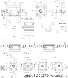 Aventics Компактный цилиндр, Cерия KPZ – 0822393210 - Aventics Компактный цилиндр, Cерия KPZ – 0822393210