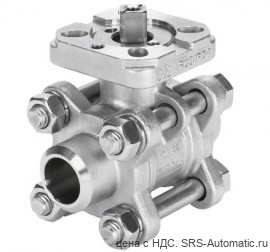 Festo VZBA-3/8"-WW-63-T-22-F0304-V4V4T Кран шаровой - Festo VZBA-3/8"-WW-63-T-22-F0304-V4V4T Кран шаровой