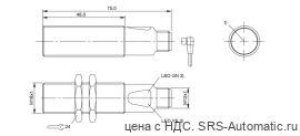 Оптический датчик Balluff BOS 18M-PS-RE25-S4 - Оптический датчик Balluff BOS 18M-PS-RE25-S4