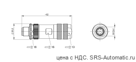 Разъем Balluff BCC M478-0000-2A-000-41X850-000 - Разъем Balluff BCC M478-0000-2A-000-41X850-000