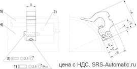 Aventics Крепление датчика, Cерия CB1 – 1827020082 - Aventics Крепление датчика, Cерия CB1 – 1827020082