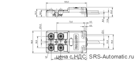 Распределительная коробка Balluff BPI 4M4A40-2K-B0-KPX70-050 - Распределительная коробка Balluff BPI 4M4A40-2K-B0-KPX70-050