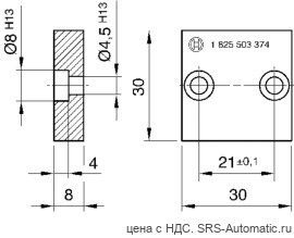 Aventics Глухая плита, Cерия DO30 – 1825503374 - Aventics Глухая плита, Cерия DO30 – 1825503374