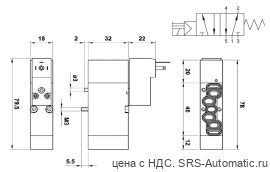 Клапан пилотный соленоидный 18 mm vdma 05v s0 7 oc 00 - Клапан пилотный соленоидный 18 mm vdma 05v s0 7 oc 00