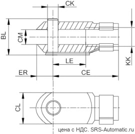 Aventics Головка вилкообразная, Cерия AP2 – 1827009943 - Aventics Головка вилкообразная, Cерия AP2 – 1827009943