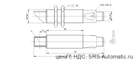 Оптический датчик Balluff BOS 18MR-XT-RS20-S4 - Оптический датчик Balluff BOS 18MR-XT-RS20-S4